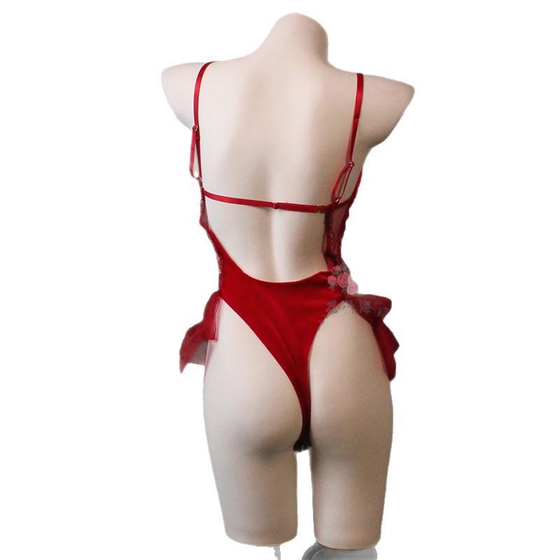Sex lingerie sexy pure desire style burgundy catwoman open file temptation