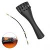 3/4, 4/4, 1/2, 1/4, 1/8 Violin Tailpiece, Carbon Fiber Tailpiece with Tail String Accessories and Fine Tuning