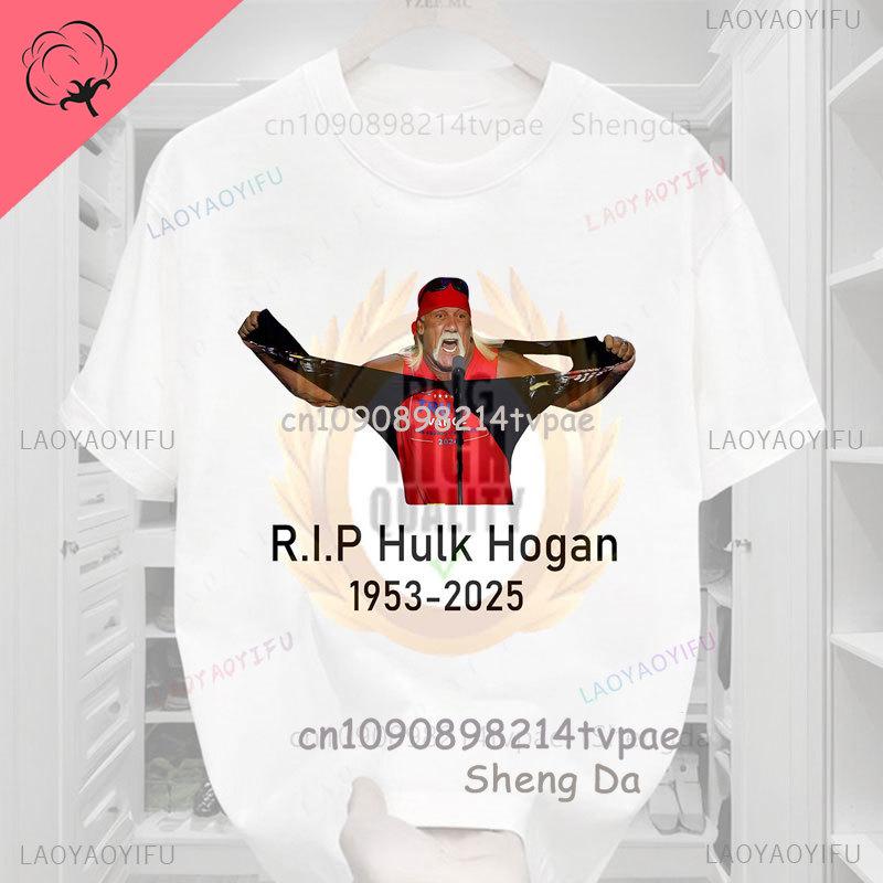 Hulkhogan Angel Tribute Tee Wrestling Legend Rip Camiseta See You At The Main Event In Heaven Hulkaunisexia Memorial Cotton Tshirt