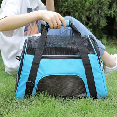 Transport Bag Cat Bags Portable Dog Carrier Bag Mesh Breathable Pet Puppy Travel Bags for Small Dogs Foldable Cats Handbag Bag