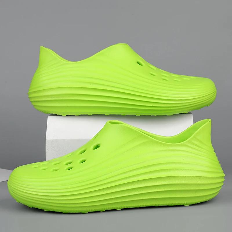 

Модные легкие мужские сандалии летние EVA мужские пляжные туфли дышащие мягкие мужские водные туфли удобные повседневные кроссовки для ходьбы 39 зелёный