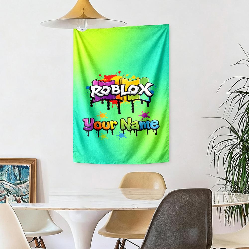 Roblox Customize Your Name Tapestry Cozy Personalized Tapestry Easy to Hang Suitable for Studio Apartment Ideal for All Seasons