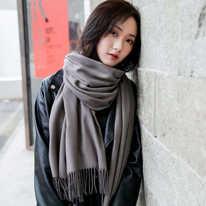 Summer Women Hijab Scarf Thin Shawls And Wraps Lady Solid Female Hijab Stoles Long Cashmere Pashmina Foulard Head Scarves