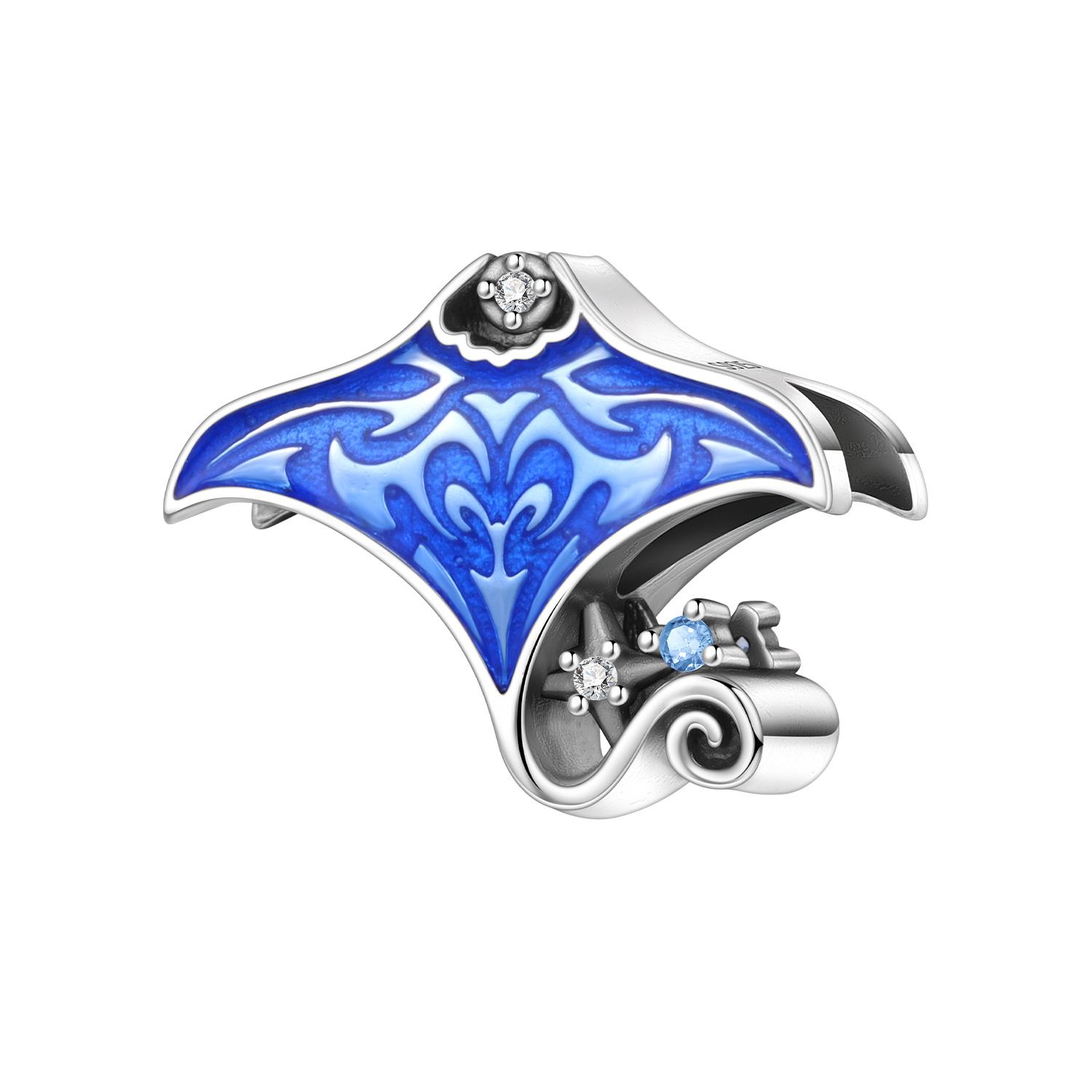 PANPOKI медь Дьявольская рыба Морские существа Бусины Подвески Настоящие Подвески Браслеты Шармы Украшения Вечеринка Сделай сам Модные Подарки