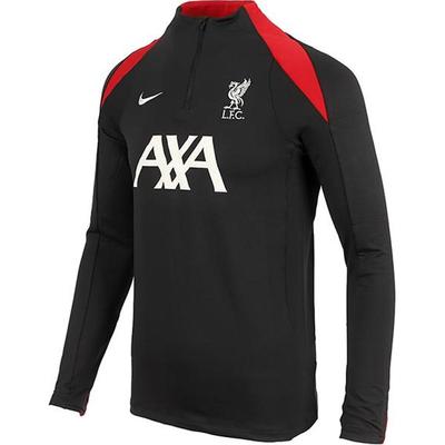 Dri-FIT Liverpool F.C.. Strike Color Block Bequemes Trainings Langarm Fußballshirt Herren Tops Schwarz FN9819-013