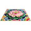 Lotus Area Rug Non-slip Washable Flower Indoor Floor Mat Chinese Style Lotus Carpet Living Room Bedroom Office Home Decoration
