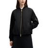 Fila Milano Series Fashion Casual Comfortable Warm Cotton Jacket Women Jacket Black F11W515902F-BK