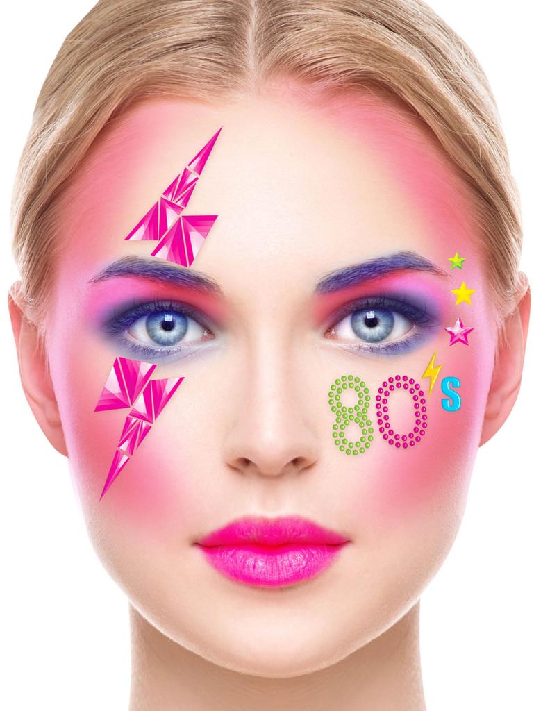 Naklejki Kryształki Ozdoba Na Twarz Disco Lata 80