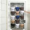 24/18 Grids Cap Storage Rack Wall Mounted Hat Display Holder Bags Door Back Closet Hats Organizer Baseball Caps Hanger