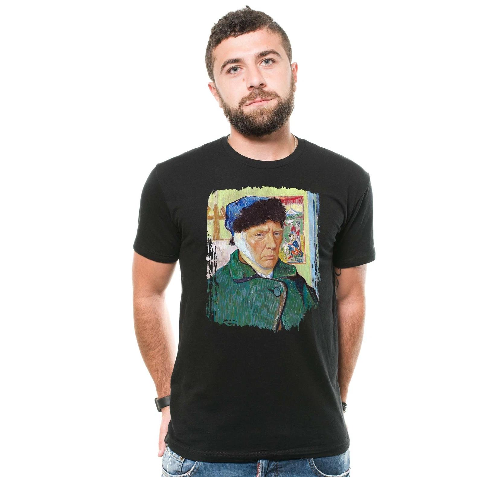 Donald Trump Van Gogh Shirt Funny Trump Joke Shirt Trump Humorous T Shirt XL