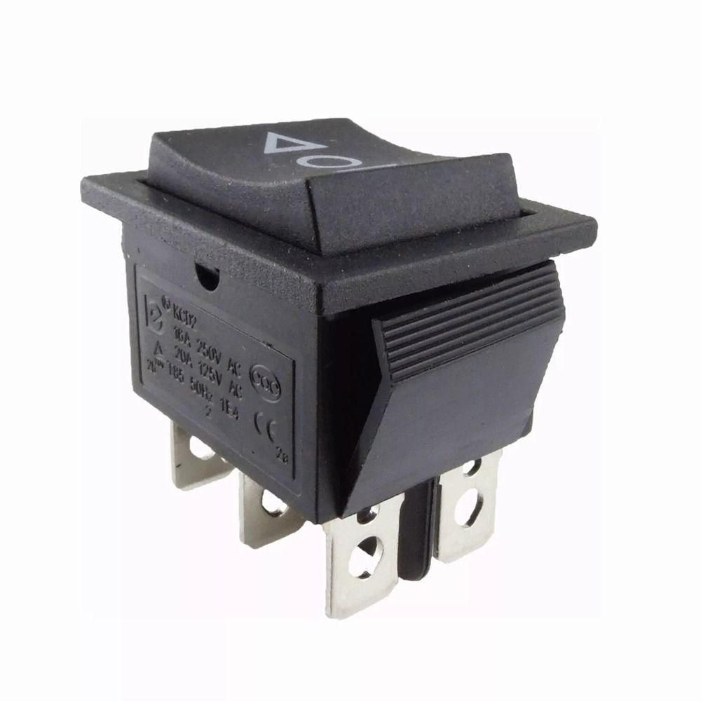 10pcs KCD4 Momentary Rocker Switch High Current Push Button Switch Household Appliances