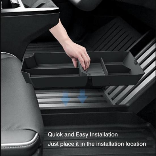 Floor Console Organizer for 2024 Lower Center Console Tray TPE Cybertruck Floor