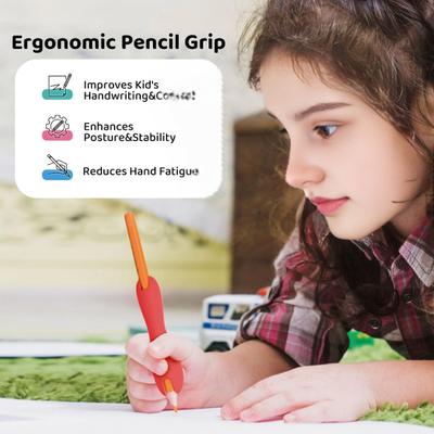 Silicone Pen Grips Ambidextrous Writing Aid for Children Adults Flexable Soft Corrective Finger Tools for Students