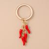 Cute Simulation Chili Keychain Women Girls Pepper Key Ring Pendants for Handbag Decor DIY Handmade Key Chain Jewelry Gifts