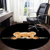 1pc Teddy Bear Carpet for Office Non-Slip, Round Carpet, Soft & Comfortable, Carpet for Office, Lightweight Round Floor Mat