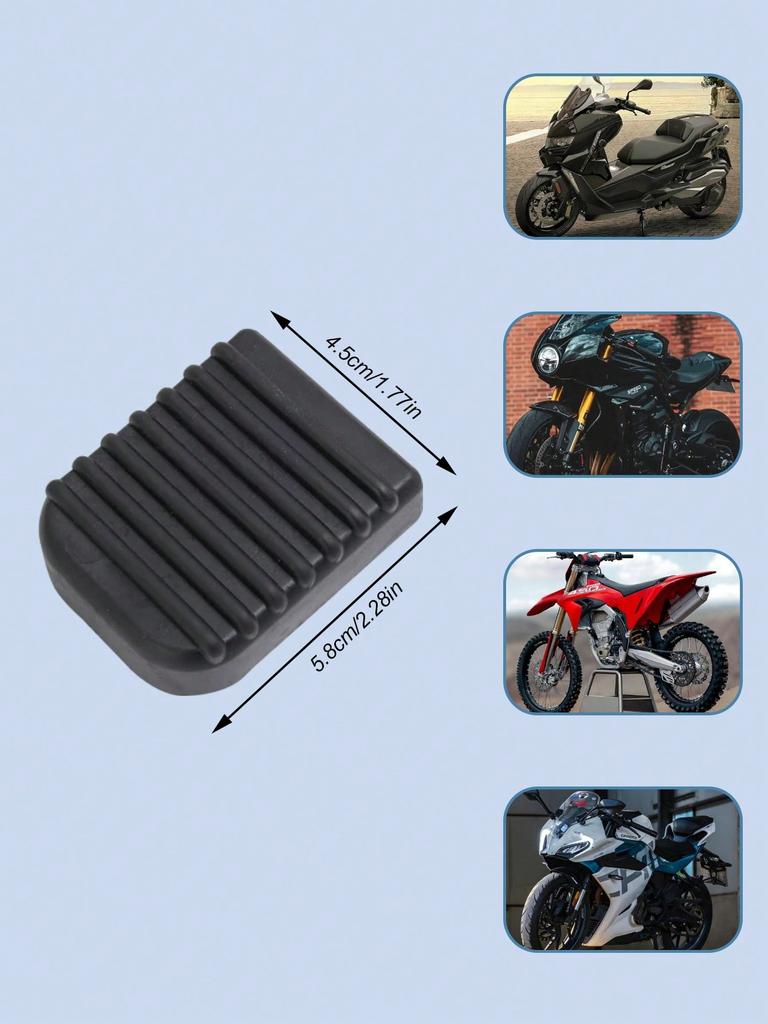 Universal Motorcycle Side Stand Pad – Rubber Non-Slip Oversized Base Extender, Fits All Motorcycles & E-Bikes
