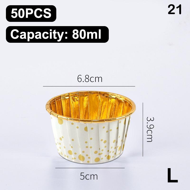 50Pcs Muffin Cupcake Paper Cup Oilproof Cupcake Liner Baking Cup Tray Case Caissettes Cupcake Wrapper Paper Wedding Party