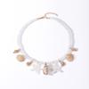Summer Shell Starfish Conch Pendant Necklace for Women Transparent Crystal Bead Necklace Vacation Style Jewelry Accessory