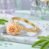 Fresh and Sweet Oil Drop Bracelet Five-Petal Flower Enamel Dropped Glaze Bangle  Minimalist Jewelry