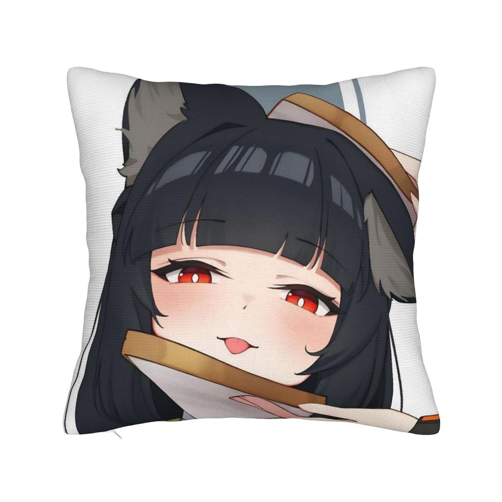 Zenless Zone Zero Ellen Joe Chibi Head Morcaworks Pillowcase Soft Polyester Cushion Cover Decoration Pillow Case Cover Car