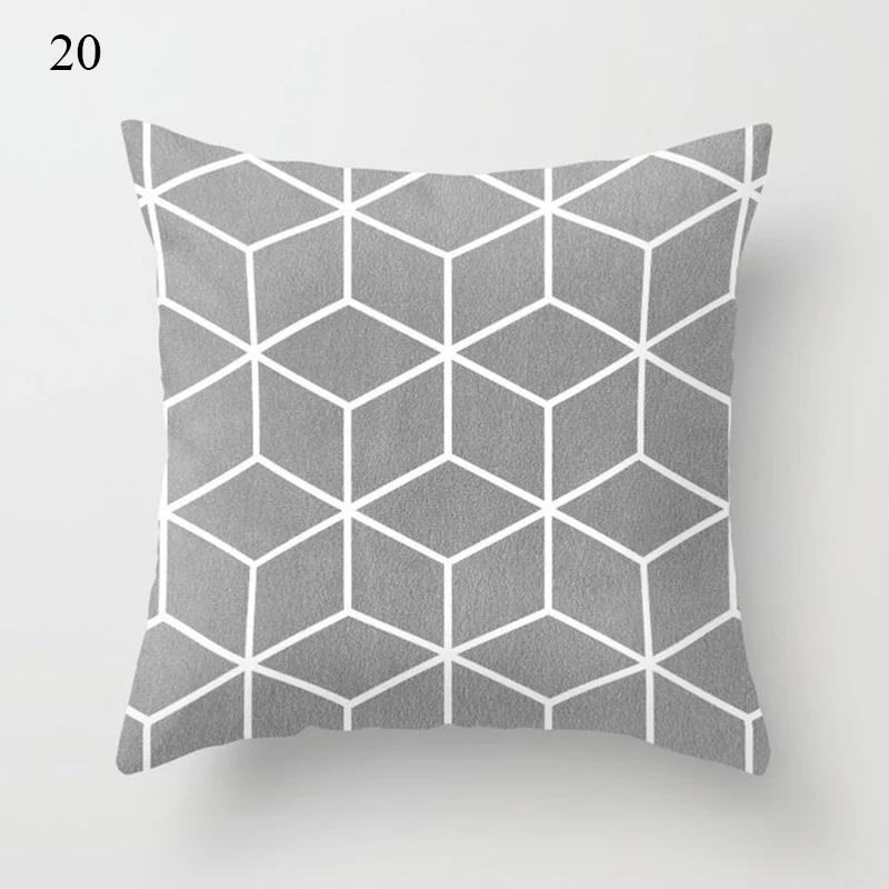 Grey series family pillowcase square  home office cushion cover