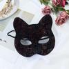 Plastic Cat Face Masks Animal Half Face Mask Funny Halloween Masquerade Mask  Makeup Party