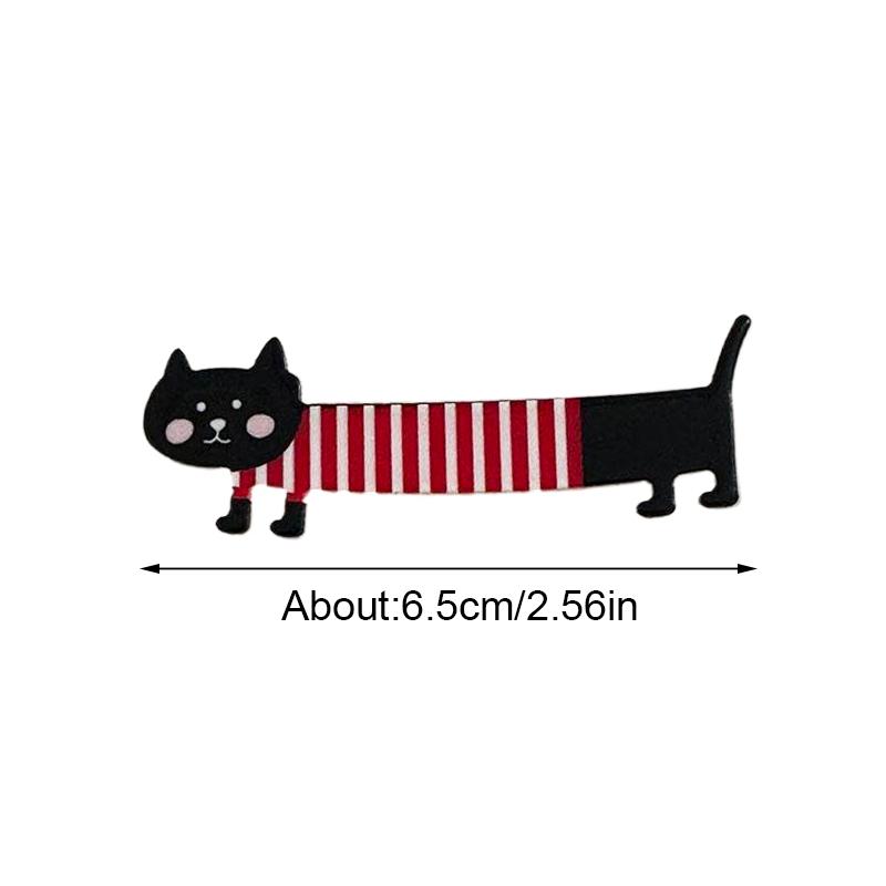 1PC Hairpin Gifts for Cat Lovers Cartoon Animal Theme Head Accessory Hair Clip Casual Cat Pattern Funny Multi-Color