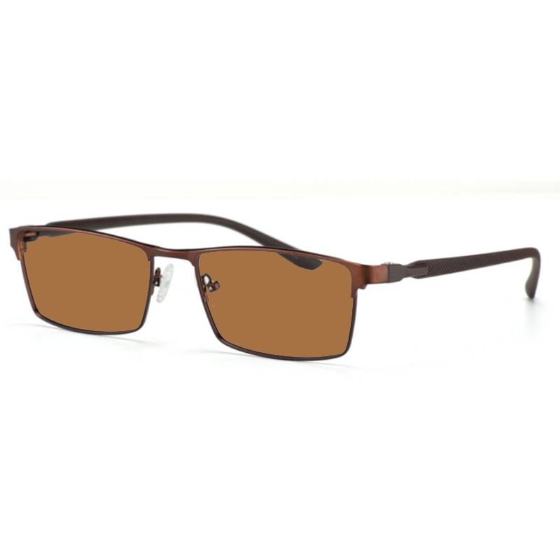 Photochromism Finished Nearsight Myopia Eyeglasses Full Metal Frames Degree Lens Diopters Glasses -1 -1.5 -2 -2.5 -3 -4 To -6