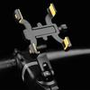 Supporto Manubrio Bici 4 Artigli Regolabile Rotazione 360° per Navigazione Ciclismo