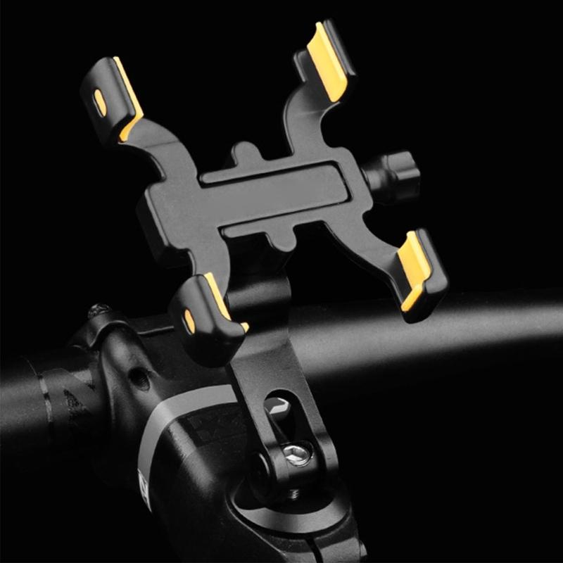Supporto Manubrio Bici 4 Artigli Regolabile Rotazione 360° per Navigazione Ciclismo