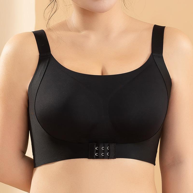 

Безшовна нижня білизна великого розміру з тонкої колекції для спортивних бюстгальтерів проти ударів 100D чорний