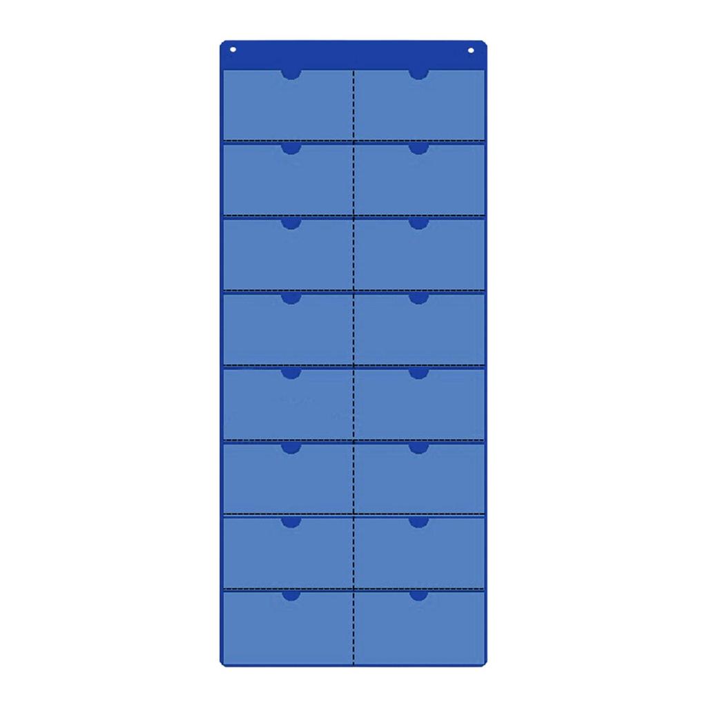 Classroom Calendar Pocket Chart Blank Monthly Calendar Index Card Holder Space Saving Versatile Wall Organizer for Teacher