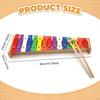 Rainbow Xylophone Glockenspiel 15 Note Christmas Gift with Wooden Beaters Multi Colored for Kids