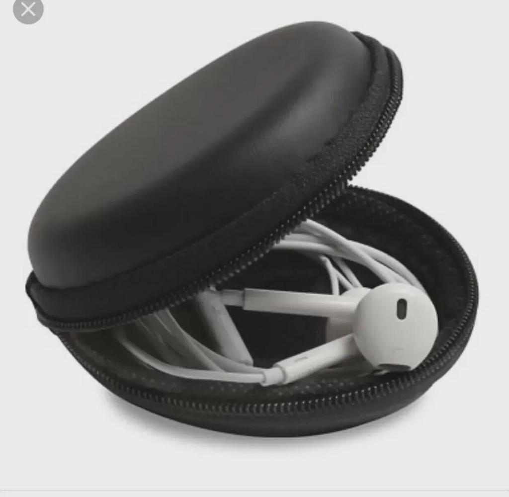 Wired Earphone & Charger Storage EVA Bag with Zipper