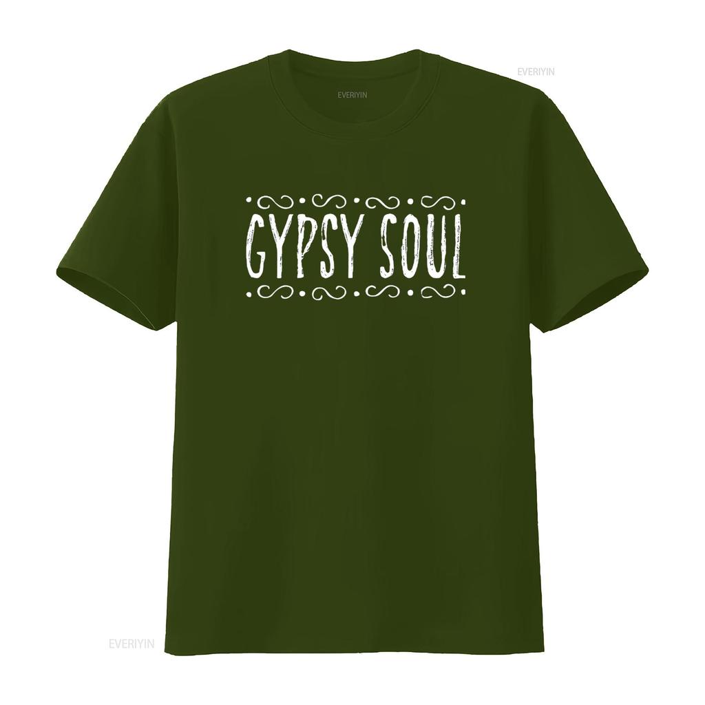 Mens Gypsy Soul Hippie Free Spirit T Shirt Black 4X Large Vintage Washed Streetwear Versatile Top For Everyday Wear Comfortable