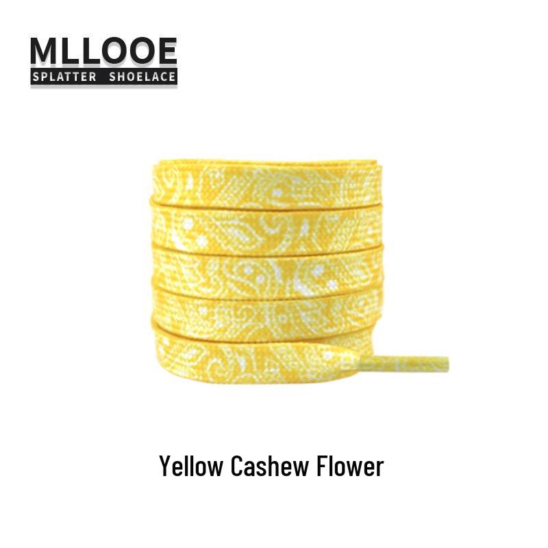 Cashew Flower Shoelaces for Air Force One AF1 & Casual White Sneakers