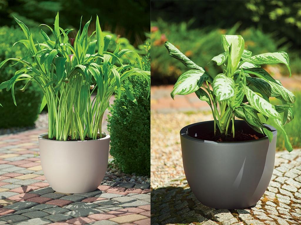 Muna 35 Round Flowerpot | Anthracite
