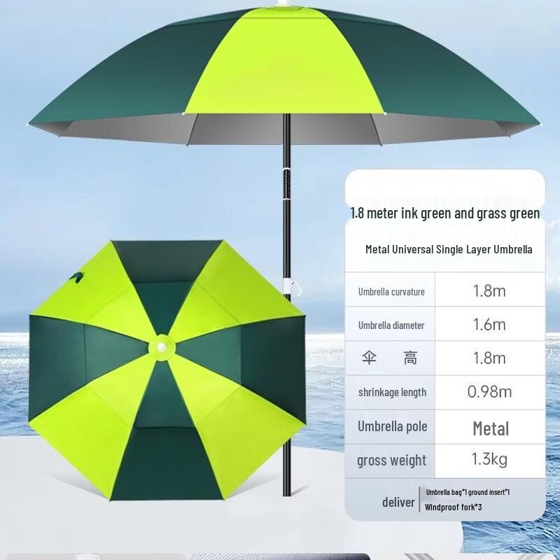 Outdoor Windproof Fishing & Sunshade Umbrella