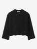 LUVM Fringe Damage Knit_Black