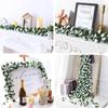 1PC 250cm Artificial Flowers Plants Roses Christmas Garland Wedding Home Room Outdoor Wall Decorations Garden Colorful Products