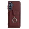 For Samsung Galaxy A17 5G/A26 5G Case with Ring Kickstand Drawing Type Card Slots Leather Back Cover