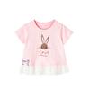 Children's Clothing Summer T-shirts Children's Cartoon Printed T-shirts Knitted Cotton Round Neck Kid's Tops