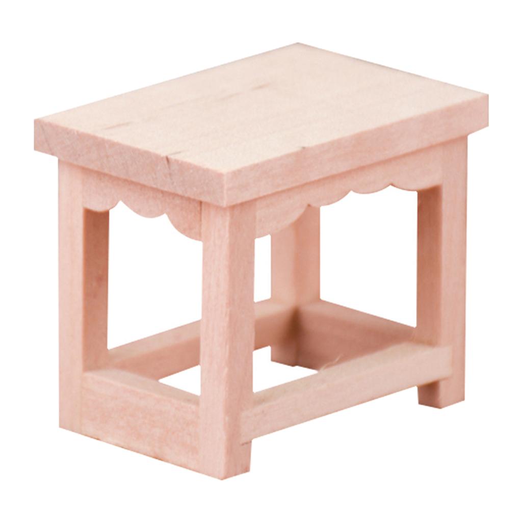 1:12 Scale Stool Dollhouse Miniatures Furniture Model