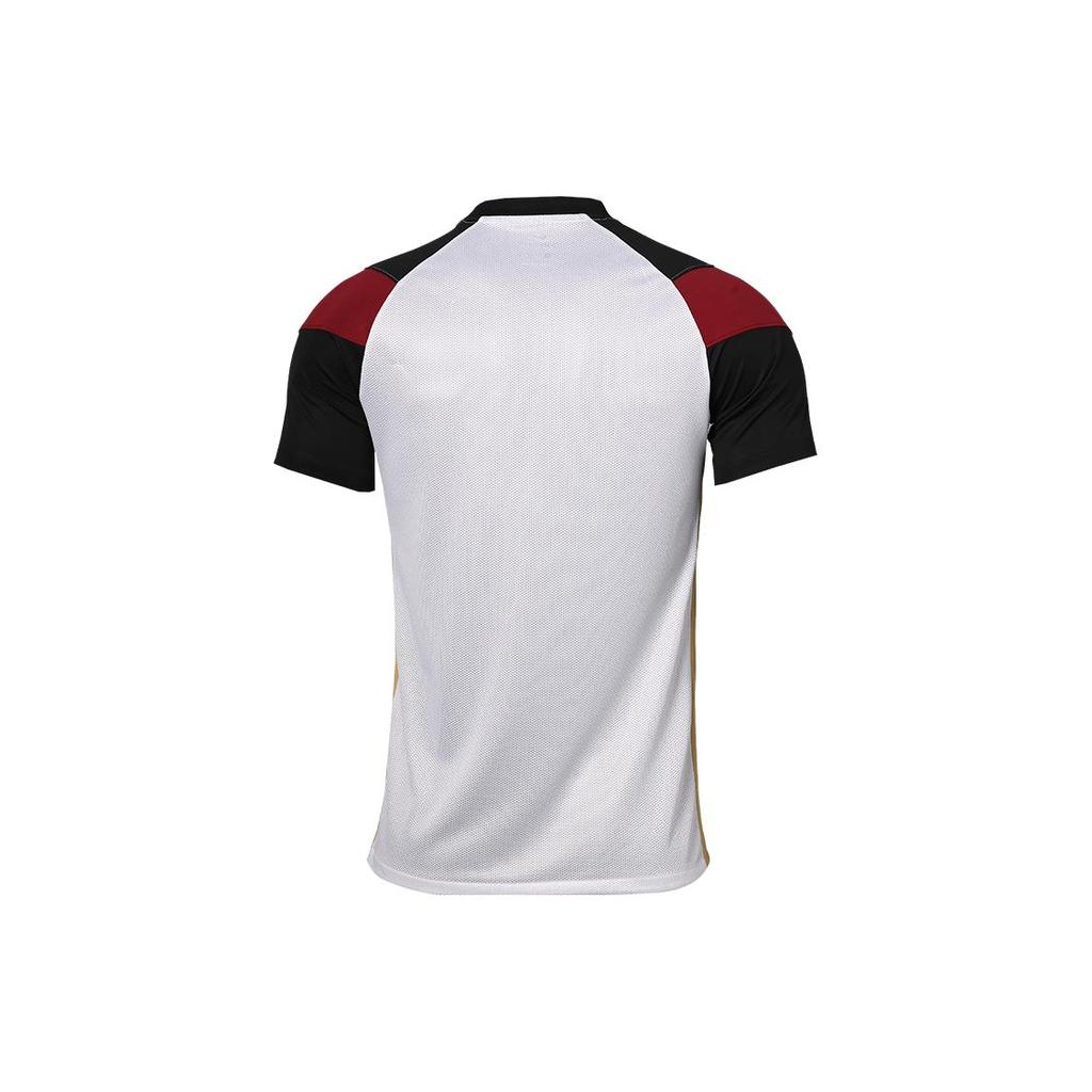 Nike T Shirts Men's White V Neck Moderate Straight Fit CW3826-100