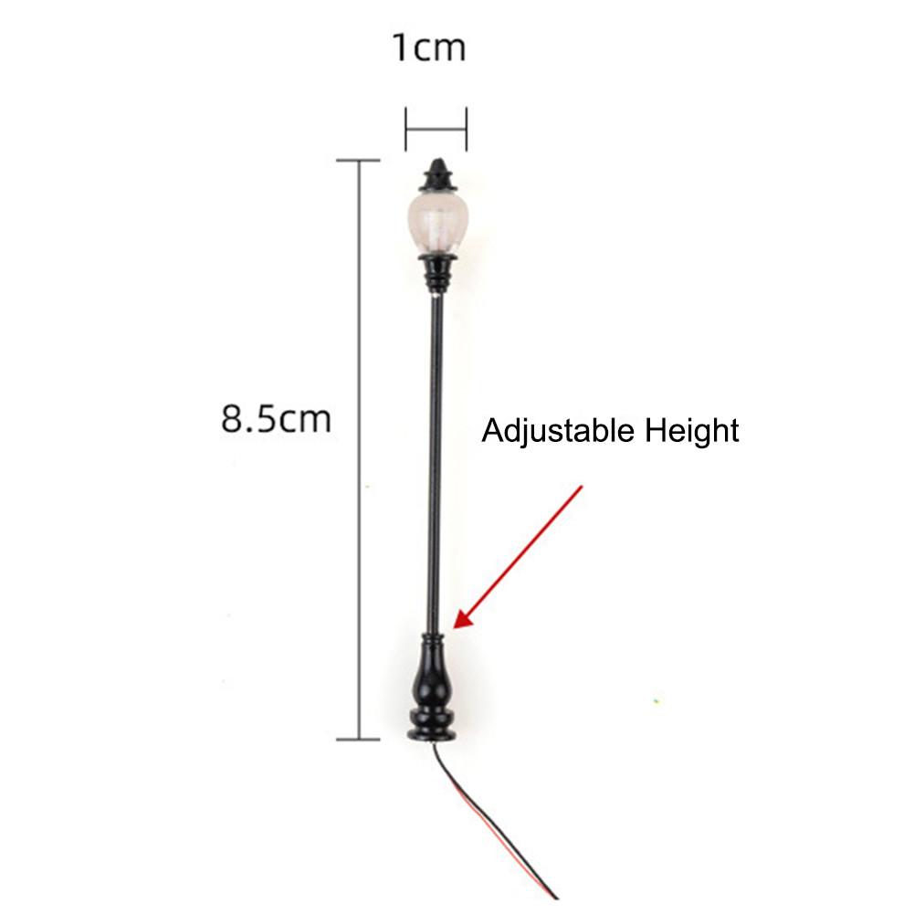 10pcs Model Railroad Train Lamp Posts Led Street Light Lamp High Quality
