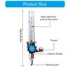 Argon CO2 Regulator Flowmeter Featuring Clear Tube For Clear Gas Flow Monitoring And Antislip Connection