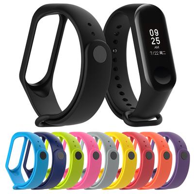 Solid Color Soft TPU Replacement Strap For Mi Band 4(not Include Watch)