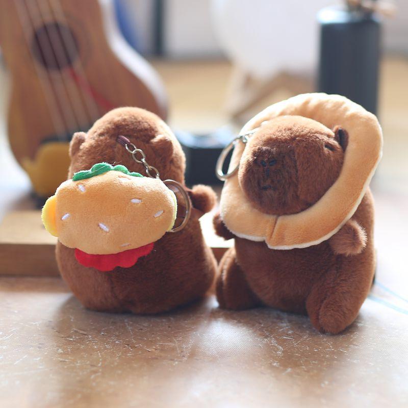 Cute Cute Kapibala Pendant Plush Toy Doll Capybar Bag Hanging Decoration Keychain Doll Doll