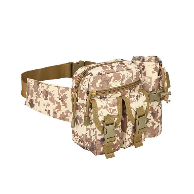 Tactical Men Waist Pack Nylon Hiking Water Bottle Phone Pouch Outdoor Sports Hunting Climbing Camping Belt Bag