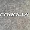 1 Stuk 3D Glanzend Zwart Zilver Corolla Letters Sticker Voor Corolla Kofferbak Embleem Badge Auto Accessoires Gemodificeerde Auto Sticker